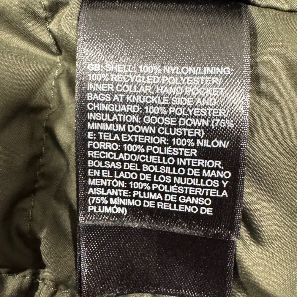 The North Face Metropolis Parka Womens XL Dark Olive Green Down Puffer Coat - Picture 5 of 15